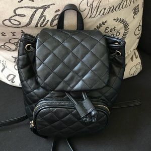 Black Backpack Purse